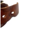 Braided Leather Brass Women's L 2" Wide Width Belt 36" length Brown Photo 4