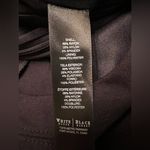 White House | Black Market Black Sheath Dress Cap Sleeves Silver Hardware Size 2 Photo 13