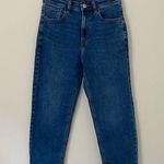 American Eagle  Dark Wash Mom Straight Leg Jeans Size 2 Photo 0