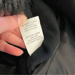 Ramy Brook  Addison Black Wool Faux Fur Snap Coat Size M Photo 3