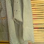 Fashion Avenue M Bolero Style Khaki Beige Crocheted Crop Knit Shrug Gray Size M Photo 1