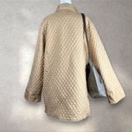Dennis Basso  Quilted Jacket Women’s 1X Gold Beige Silk Shell Quiet Luxury Chic Photo 1