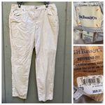 BASS‎ Boyfriend Fit Cotton Pants in Sandstone nwt Size 10 Photo 2