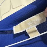 Michael Kors MK Blue Blouse Shirt Top 3/4 Sleeve Size M Medium Photo 1