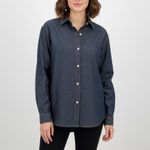 AG Adriano Goldschmied Denim Button Down Shirt Dark Wash Long Sleeve Size S Photo 5