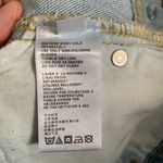 BDG UO Girlfriend High Rise Denim Shorts (Sz 28) Light Wash Distressed Blue Jean Photo 8