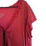 Cacique  sleep wear shirt plus size 22/24 polka dot pink black Photo 1