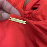 Vince Camuto NWOT ‎ One Piece Swimsuit Orange/Poppy Knot Front Tie Halter size 4 Photo 3