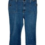 ZENA Vintage Y2K Capri Wide leg patch pocket jeans size 12 Photo 0