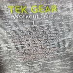 Tek Gear Zip- Front Medium- Impact Sports Bra Heather Gray Black Large Photo 3
