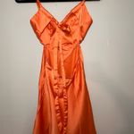 Hello Molly Orange Satin Tie Dress – XS Photo 1