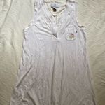 Vintage Karen Neuburger Embroidered Pink Striped Floral Nightgown Size‎ Small White Photo 0