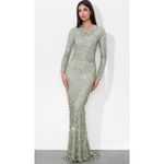 Alice + Olivia Charity Sequin Gown Skirt in Sea Spray Size 6 Photo 4