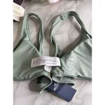Hollister NWT Swim Ribbed Green Tie Knot Bikini Top Size Small Photo 5