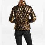 The North Face Women's Holladown Cropped Puffer Jacket Metallic Copper Small Photo 3