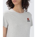 Kenzo | Boke Flower Crest Embroidered Quiet Luxury Gray T Photo 1