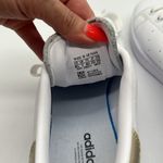 Adidas  Stan Smith White Leather Sneakers with Gold Size 8.5 Photo 7