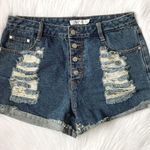 MINKPINK  Distressed Button Shorts Photo 0