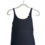 Flexees Womens Sz S Black Tank Dress Built in Bust Support Shapewear Sleeveless Photo 1
