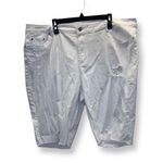 Eighty Eight  Premium Distressed Ripped Bermuda Size 24W NWT Photo 0