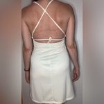 Nike  Athletic Tie Back Size Medium Cream Mini Dress Photo 1
