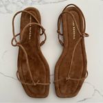 Loeffler Randall NWT  Eleanor Strappy Flat Suede Sandals in Cacao Brown Size 9 US Photo 7