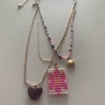 Universal Threads Universal Thread Sunflower and Heart Necklace 3 Piece Set -‎ Gold Tone - NWT Photo 4