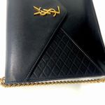 Saint Laurent Gaby Quilted Lambskin Bag ā Black Gold Crossbody Purse Photo 5