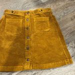 Madewell , Corduroy A-Line Mini Skirt, Patch Pockets “Antique Gold”, Size 4 Photo 6