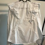 ZARA Basic ruffle poplin shirt Photo 4