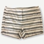 Anthropologie Artisany NY Black White Striped Shorts Photo 0