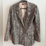 BLANK NYC Women’s Size M Blazer Snakeskin Print Double Breasted Photo 5