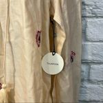 Tularosa NWT Women's XS Cream Blythe Mini Dress Cream Pink Embroidered Photo 10