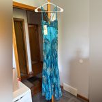 Beaded Mermaid Dress Blue Size L Photo 1