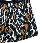 Drawer Lame Designer Animal Print Shorts Size 38 (US 8) Leopard Print Brown Photo 3