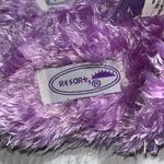 The Comfy Resorts Purple Fluffy Slippers Womens 5/6 House Shoes Slip On Photo 12