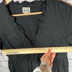 Converse solid black casual dress vneck women’s size large Photo 9