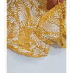 Xhilaration Women’s Aloha Yellow & White Romper Spaghetti Straps Shorts Skirt XS Photo 10