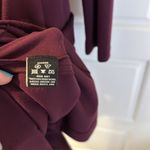 Lafayette 148 Sheath Dress Ruched Detail Cowl Neck Stretch Purple Fig Size 6 Photo 2