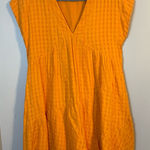 Anthropologie Maeve-  Vibrant Orange V-Neck Tunic Small Photo 0
