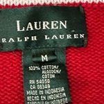 Lauren Ralph Lauren Red Vneck Sweater Size Medium Photo 3