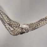 White Purple Stretch Knit Adjustable D Photo 3