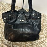 Lucky Brand π "High Times" Lamb Leather Black Tote Hobo Bag EUC β $229.00 Photo 2