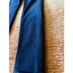 White House | Black Market Skinny Leg Dark Wash Jeans Blue Stretch Rhinestone Trim Photo 5