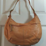Stone Mountain Leather Beige Hobo Bag EUC Tan Photo 0