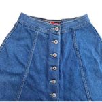 No Excuses Vintage Femme Fatale Flare A Line Denim Mini Skirt Small Photo 2