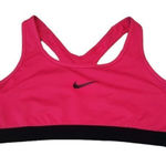 Nike  Dri-Fit Hot Pink Black Sports Bra Size Large EUC #1201 Photo 0