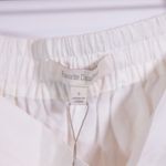 NEW Favorite Daughter Linen Blend Straight Leg Mid Rise Trouser Pants White S Photo 1