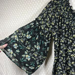 Free People Black White Rose Valley Off The Shoulder Top Photo 2