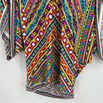 Trina Turk  Peruvian Stripe Kimono Swimsuit batwing spring Cover-Up Dress small Photo 4